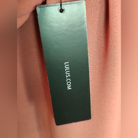 Lulu's Halter-Neck Pink Maxi Prom Dress - Picture 12 of 12